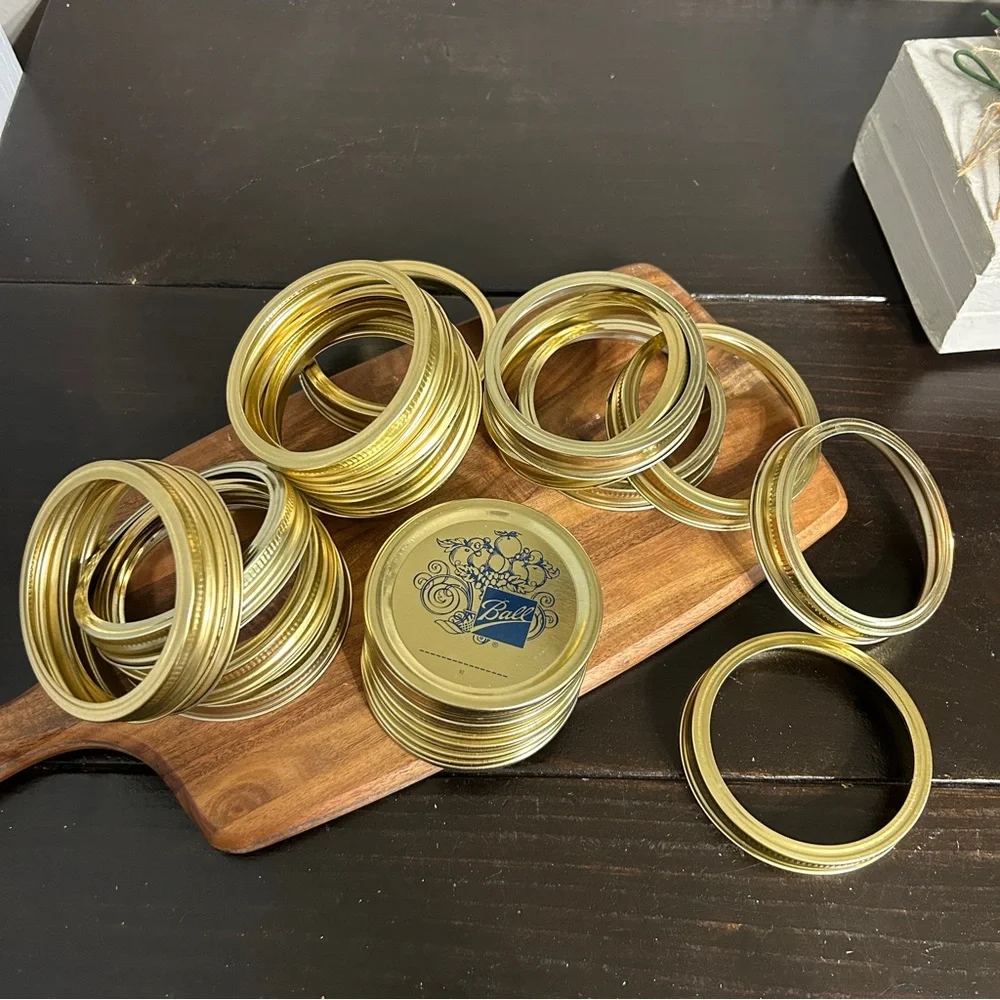 Vintage Ball Mason Jar Lids and Rings Lot - Picture 1 of 5